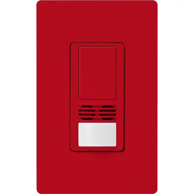 Lutron Maestro Dual-Tech Motion Sensor Switch, 6A, 120-277V, Single Pole/3-Way, Neutral Required, MS-B102-HT, Hot
