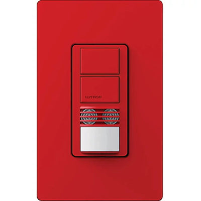 Lutron Maestro Dual Circuit Dual-Tech Motion Sensor Switch, 6A, 120-277V, Single Pole and 3-Way, Neutral Required, MS-B202-HT, Hot