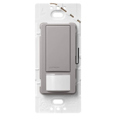 Lutron Maestro Motion Sensor Switch, Ground or Neutral Required, 2A Lighting, 120V, Single Pole, MS-OPS2-GR, Gray