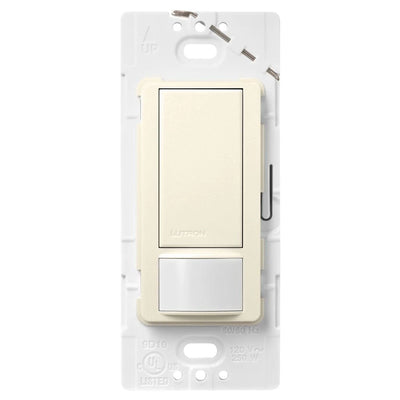 Lutron Maestro Motion Sensor Switch, 5A Light/3A Fan, 120V, Single/Multi-Location, Ground or Neutral Required, MS-OPS5M-BI, Biscuit