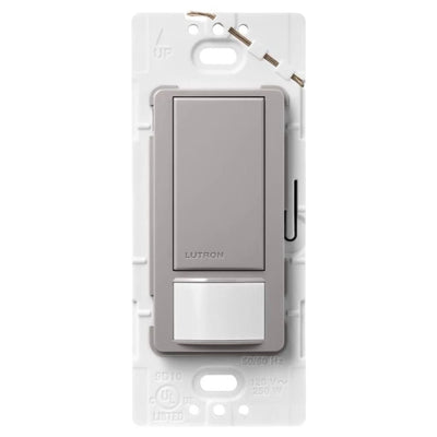 Lutron Maestro Motion Sensor Switch, 5A Light/3A Fan, 120V, Single/Multi-Location, Ground or Neutral Required, MS-OPS5M-GR, Gray