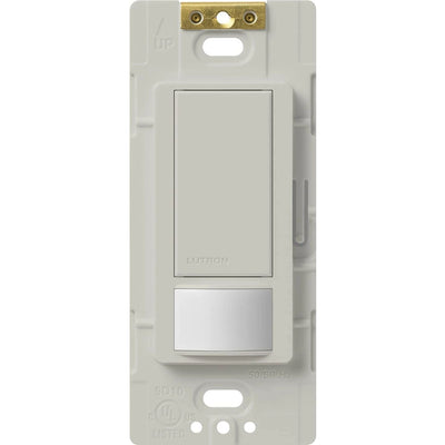 Lutron Maestro Motion Sensor Switch, Vacancy Only, Ground or Neutral Required, 2A Lighting, 120V, Single Pole, MS-VPS2-PD, Palladium