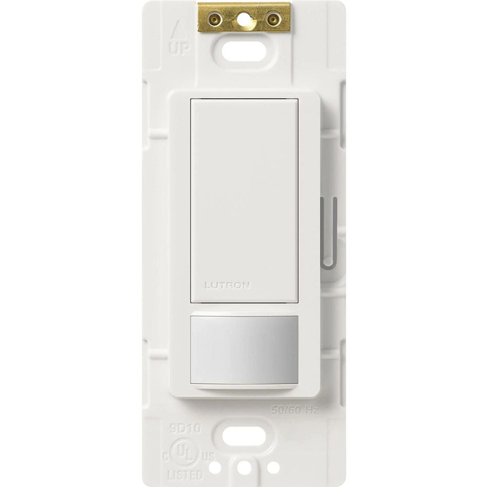 Lutron Maestro Motion Sensor Switch, Vacancy Only, Ground or Neutral Required, 2A Lighting, 120V, Single Pole, MS-VPS2-SW, Snow White