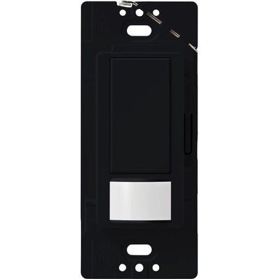 Lutron Maestro Motion Sensor Switch, Vacancy Only, Ground or Neutral Required, 5A Light, 3A Fan, 120V, Single/Multi-Location, MS-VPS5M-MN, Midnight