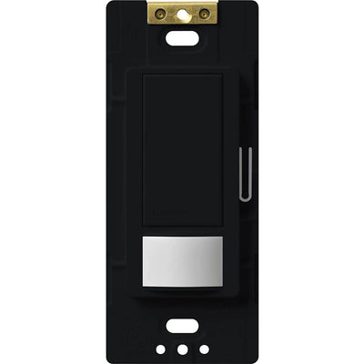 Lutron Maestro Motion Sensor Switch, Vacancy Only, Neutral Optional, 6A Light, 3A Fan, 120-277V, Single/Multi-Location, MS-OPS6M2-DV-BL, Black