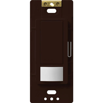 Lutron Maestro Motion Sensor Switch, Vacancy Only, Neutral Optional, 6A Light, 3A Fan, 120-277V, Single/Multi-Location, MS-OPS6M2-DV-BR, Brown