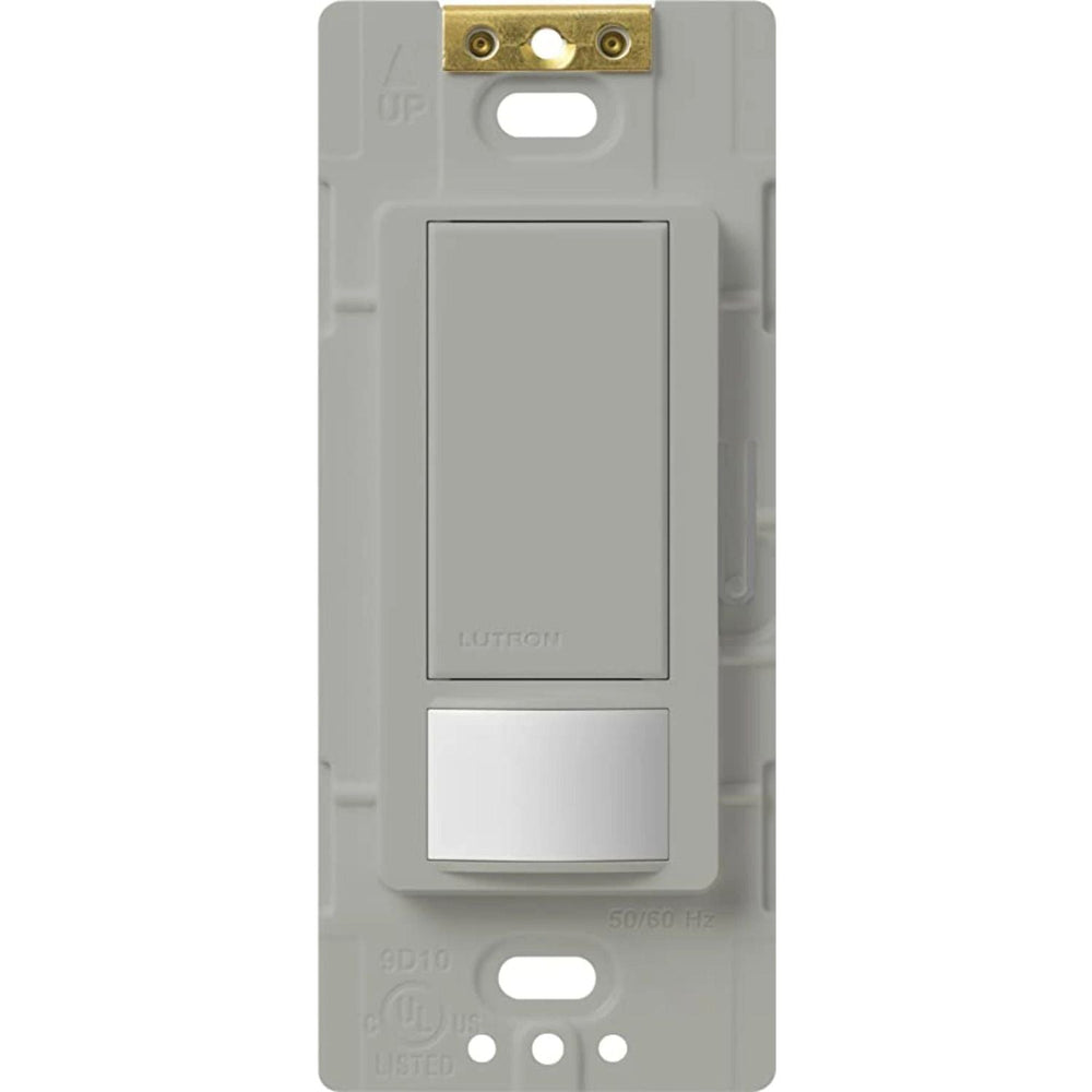 Lutron Maestro Motion Sensor Switch, Vacancy Only, Neutral Optional, 6A Light, 3A Fan, 120-277V, Single/Multi-Location, MS-OPS6M2-DV-GR, Gray