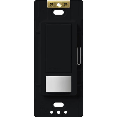 Lutron Maestro Motion Sensor Switch, Vacancy Only, Neutral Optional, 6A Light, 3A Fan, 120-277V, Single/Multi-Location, MS-OPS6M2-DV-MN, Midnight