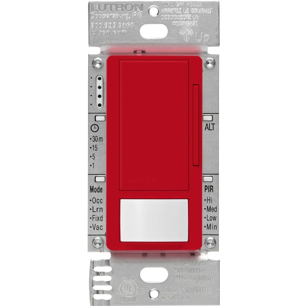 Lutron Maestro 0-10V Motion Sensor/Dimmer Switch, 8A, Neutral Optional, 120-277V, Single Pole/Multi-Location, MS-Z101-HT, Hot
