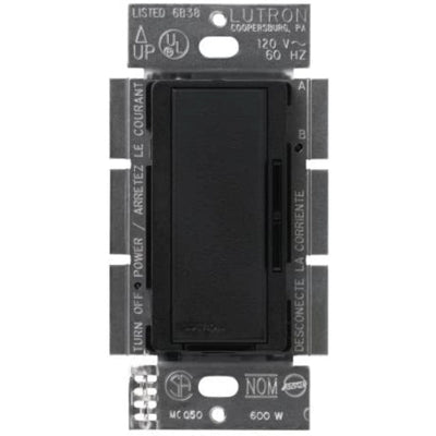 Lutron Maestro Companion Dimmer Switch, Multi-Location Dimmer for Maestro Dimmers/Timers/Sensors, Not For Stand-Alone Use, MSC-AS-MN, Midnight