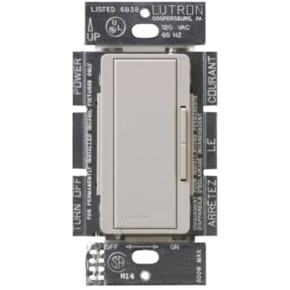 Lutron Maestro Companion Dimmer Switch, Multi-Location Dimmer for Maestro Dimmers/Timers/Sensors, Not For Stand-Alone Use, MSC-AS-TP, Taupe