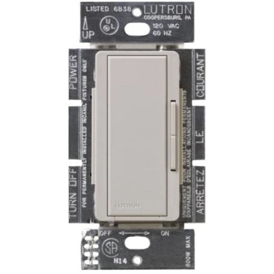 Lutron Maestro Companion Dimmer Switch, Multi-Location Dimmer for Maestro Dimmers/Timers/Sensors, Not For Stand-Alone Use, MSC-AS-TP, Taupe