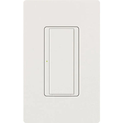 Lutron Maestro 8A Electronic Switch, Neutral Required, 950W Lighting/3A Fan, 120V, Single Pole/3-Way, MSC-S8AM-SW, Snow White