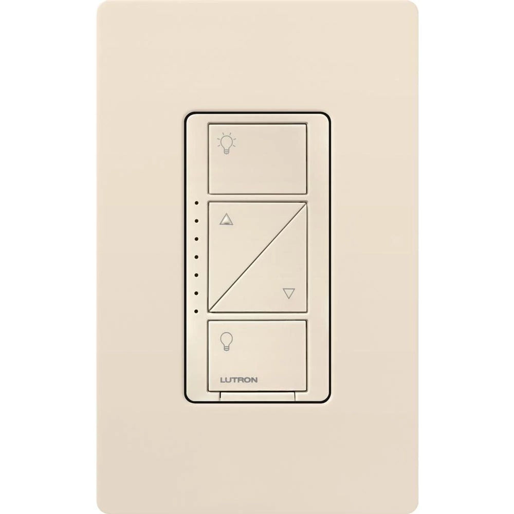 Lutron Caseta Original In-Wall Smart Dimmer Switch PRO, Neutral Optional, 250W LED or 1000VA, MLV, 120V, Single-Pole/3-Way, PD-10NXD-LA, Light Almond