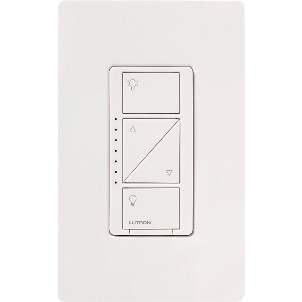 Lutron Caseta Original In-Wall Smart Dimmer Switch PRO, Neutral Optional, 250W LED or 1000VA, MLV, 120V, Single-Pole/3-Way, PD-10NXD-WH, WH
