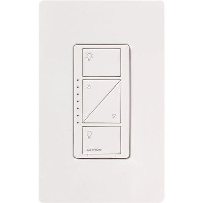 Lutron Caseta Original In-Wall Smart Dimmer Switch PRO, Neutral Optional, 250W LED or 1000VA, MLV, 120V, Single-Pole/3-Way, PD-10NXD-WH, WH