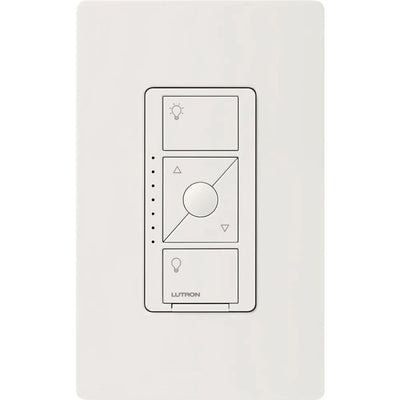 Lutron Caseta Original Smart Dimmer Switch for ELV+ Lighting, Phase Selectable, 250W LED/400VA MLV/500W ELV, Neutral Required, 120V, PD-5NE-WH, White