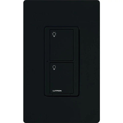 Lutron Caseta In-Wall Smart Switch PRO, No Neutral Required, 5A Lighting or 3A General Fan Load, 120/277V, Single Pole/3-Way, PD-5WS-BL, Black