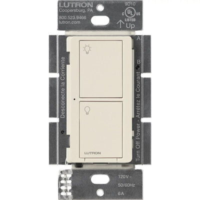 Lutron Caseta Original Smart Switch, 6A Light or 3.6A Fan, Neutral Required, 120V, PD-5ANS-LA, Light Almond