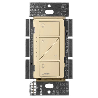 Lutron Caseta Original Smart Dimmer Switch, 150W LED, No Neutral Required, 120V, PD-6WCL-IV, Ivory
