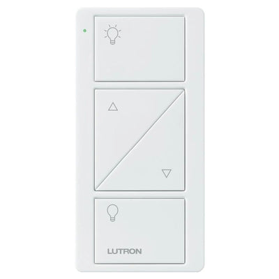Lutron 2-Button with Raise/Lower, Pico Smart Remote, with Light Icons,PJ2-2BRL-GWH-L01, White