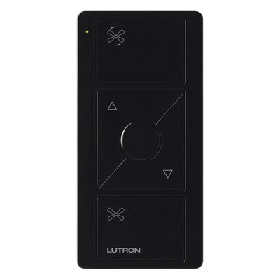 Lutron Pico Smart Remote for Fan Control, 3-Button Raise/Lower with Preset Button, PJ2-3BRL-GBL-F01, Black