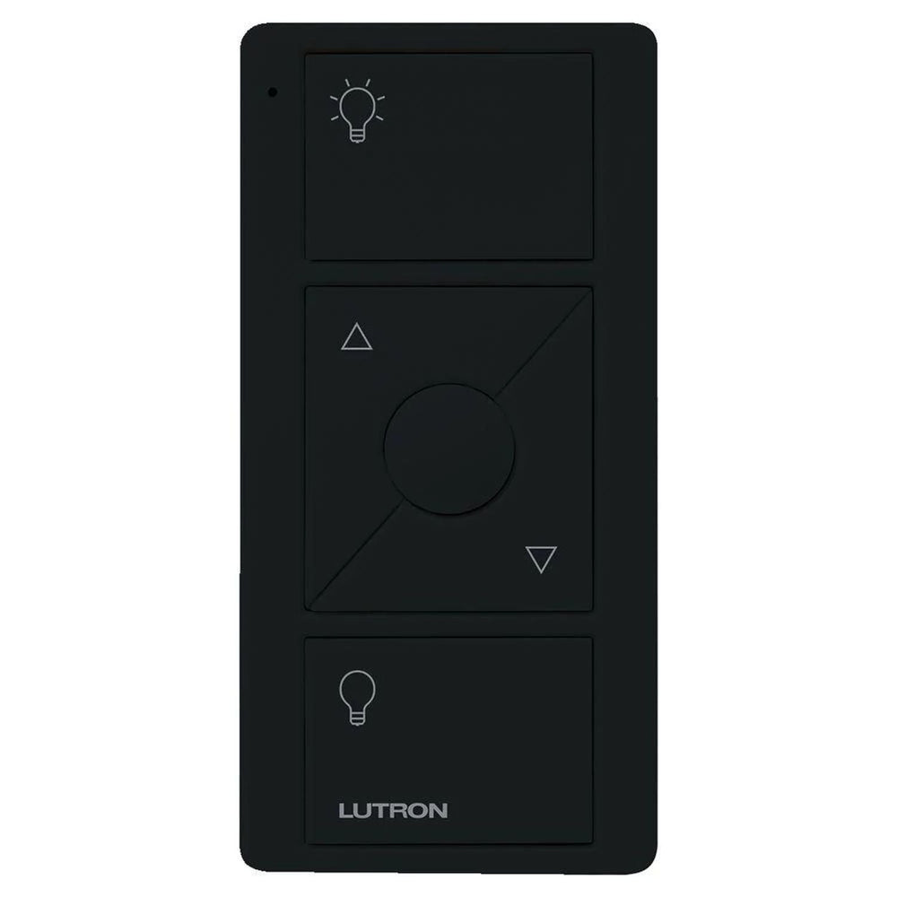 Lutron Original 3-Button Pico Smart Remote with Raise/Lower and Preset, with Light Icons, PJ2-3BRL-GBL-L01, Black