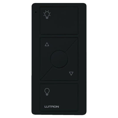 Lutron Original 3-Button Pico Smart Remote with Raise/Lower and Preset, with Light Icons, PJ2-3BRL-GBL-L01, Black