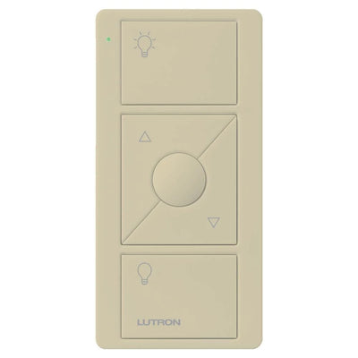 Lutron Original 3-Button Pico Smart Remote with Raise/Lower and Preset, with Light Icons, PJ2-3BRL-GIV-L01, Ivory
