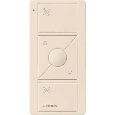 Lutron Pico Smart Remote for Fan Control, 3-Button Raise/Lower with Preset Button, PJ2-3BRL-GLA-F01, Light Almond