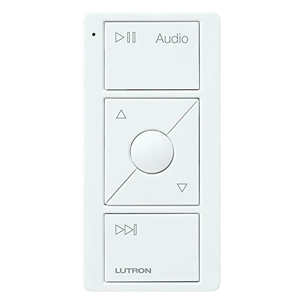 Lutron Pico Smart Remote for Audio, Works with Sonos, with Audio Icons, PJ2-3BRL-GWH-A02, White