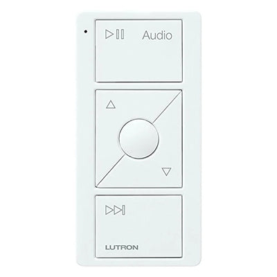 Lutron Pico Smart Remote for Audio, Works with Sonos, with Audio Icons, PJ2-3BRL-GWH-A02, White