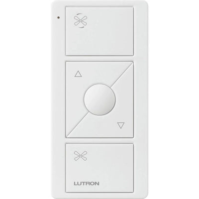 Lutron Pico Smart Remote for Fan Control, 3-Button Raise/Lower with Preset Button, PJ2-3BRL-GWH-F01, White