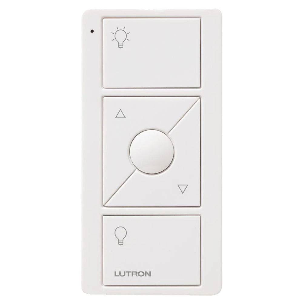 Lutron Original 3-Button Pico Smart Remote with Raise/Lower and Preset, with Light Icons, UPJ2-3BRL-WH-L01, White, BAA Compliant