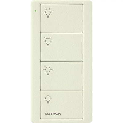 Lutron 4-Button, Scene Control, Pico Smart Remote, with Light Icons, PJ2-4B-TBI-L31, Biscuit