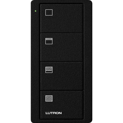 Lutron 4-Button, 2 Group Control, Pico Smart Remote, with Light Icons, PJ2-4B-TMN-L21, Midnight