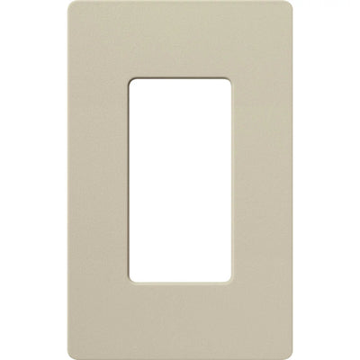 Lutron Claro 1 Gang Wall Plate for Decorator-Style Dimmers, Switches, and Outlets, Satin Finish, SC-1-CY, Clay