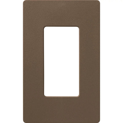 Lutron Claro 1 Gang Wall Plate for Decorator-Style Dimmers, Switches, and Outlets, Satin Finish, SC-1-EP, Espresso