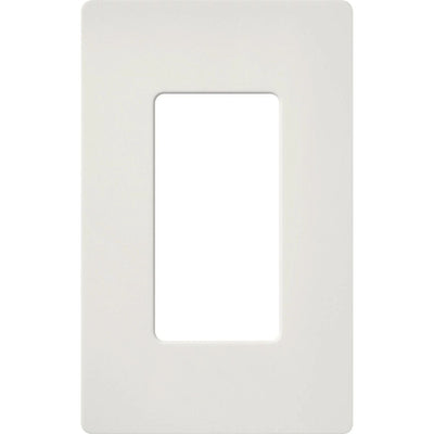 Lutron Claro 1 Gang Wall Plate for Decorator-Style Dimmers, Switches, and Outlets, Satin Finish, SC-1-LG, Lunar Gray