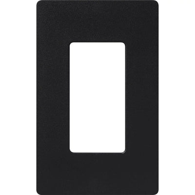 Lutron Claro 1 Gang Wall Plate for Decorator-Style Dimmers, Switches, and Outlets, Satin Finish, SC-1-MN, Midnight