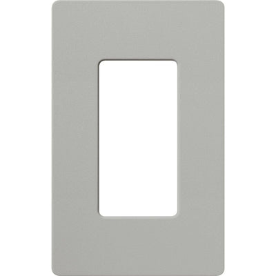 Lutron Claro 1 Gang Wall Plate for Decorator-Style Dimmers, Switches, and Outlets, Satin Finish, SC-1-PB, Pebble
