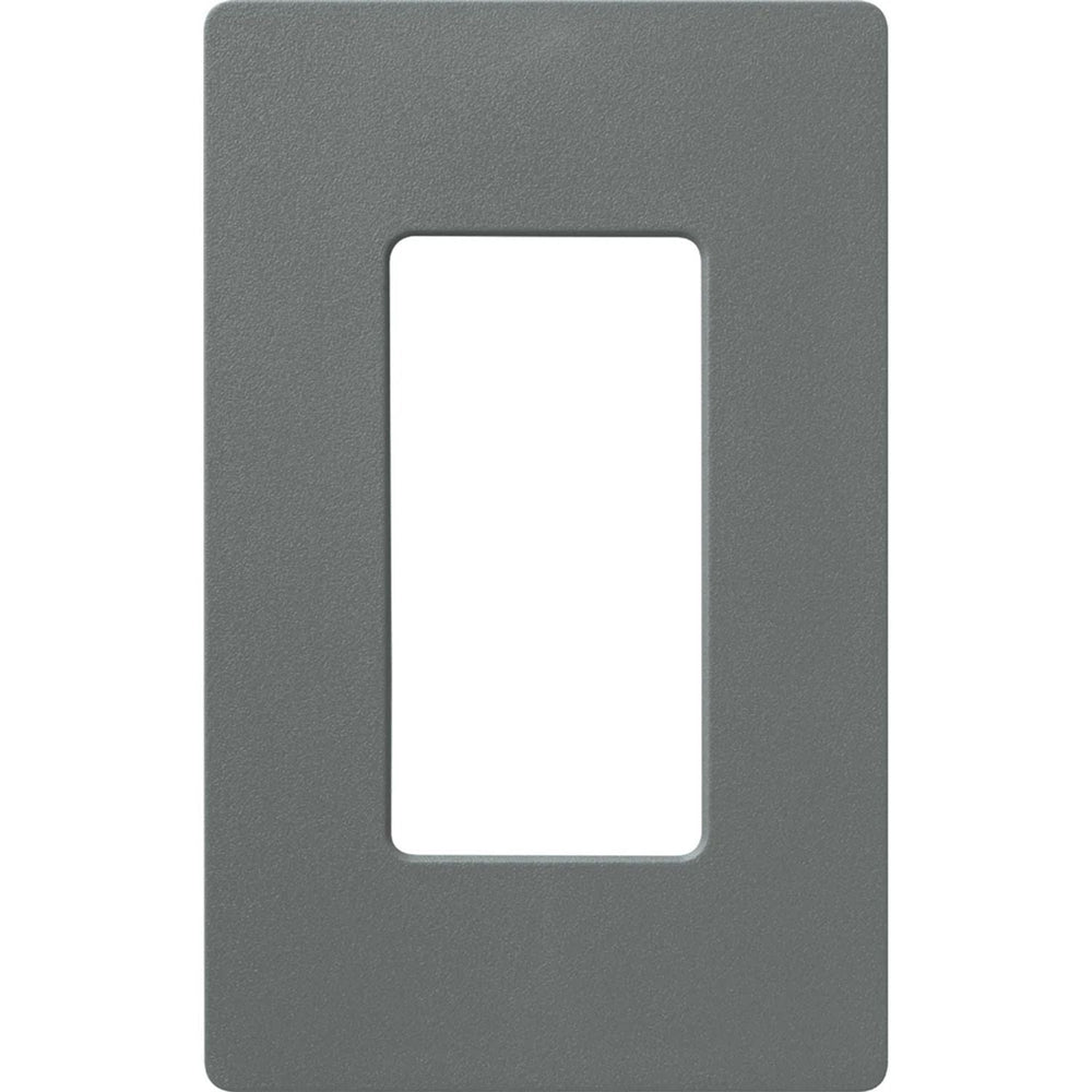 Lutron Claro 1 Gang Wall Plate for Decorator-Style Dimmers, Switches, and Outlets, Satin Finish, SC-1-SL, Slate