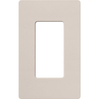 Lutron Claro 1 Gang Wall Plate for Decorator-Style Dimmers, Switches, and Outlets, Satin Finish, SC-1-TP, Taupe