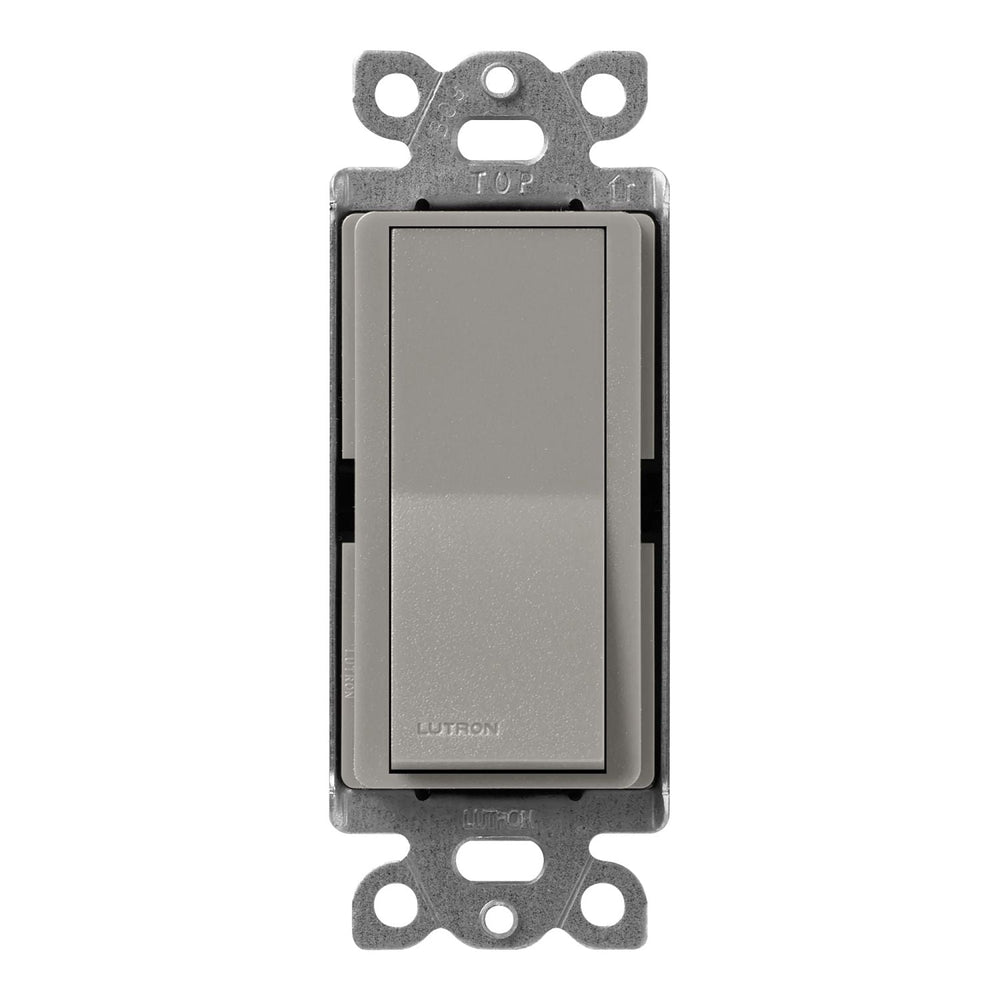 Lutron Claro Single Pole, On/Off Rocker Switch, 15A, Satin Finish, SC-1PS-CS, Cobblestone