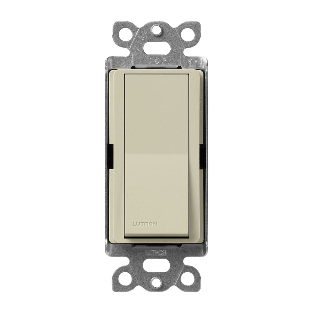 Lutron Claro Single Pole, On/Off Rocker Switch, 15A, Satin Finish, SC-1PS-CY, Clay