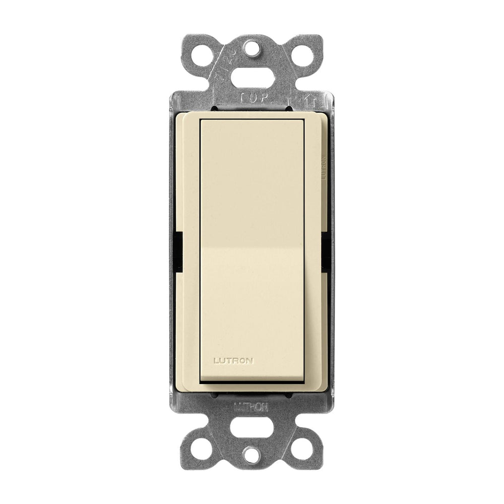 Lutron Claro Single Pole, On/Off Rocker Switch, 15A, Satin Finish, SC-1PS-SD, Sand