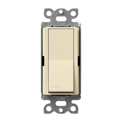 Lutron Claro Single Pole, On/Off Rocker Switch, 15A, Satin Finish, SC-1PS-SD, Sand