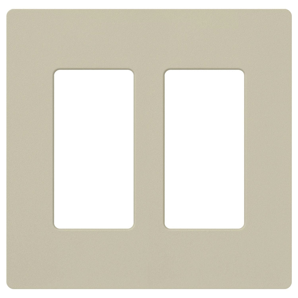 Lutron Claro 2 Gang Wall Plate for Decorator-Style Dimmers, Switches, and Outlets, Satin Finish, SC-2-CY, Clay