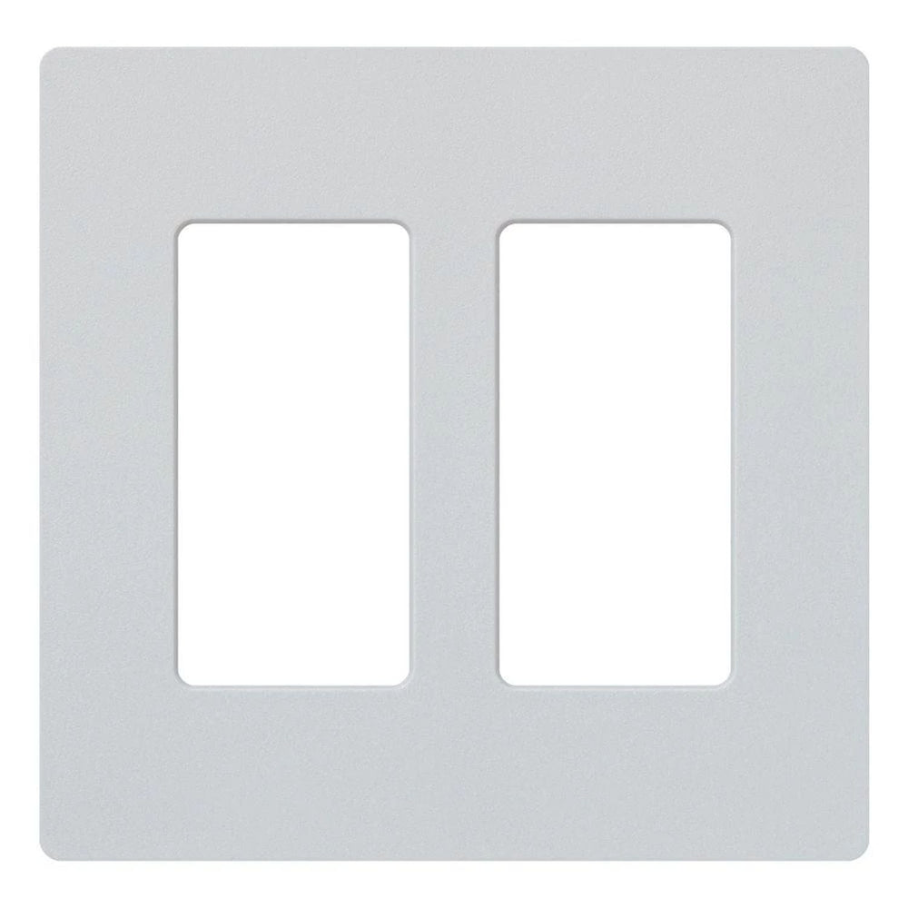 Lutron Claro 2 Gang Wall Plate for Decorator-Style Dimmers, Switches, and Outlets, Satin Finish, SC-2-MI, Mist