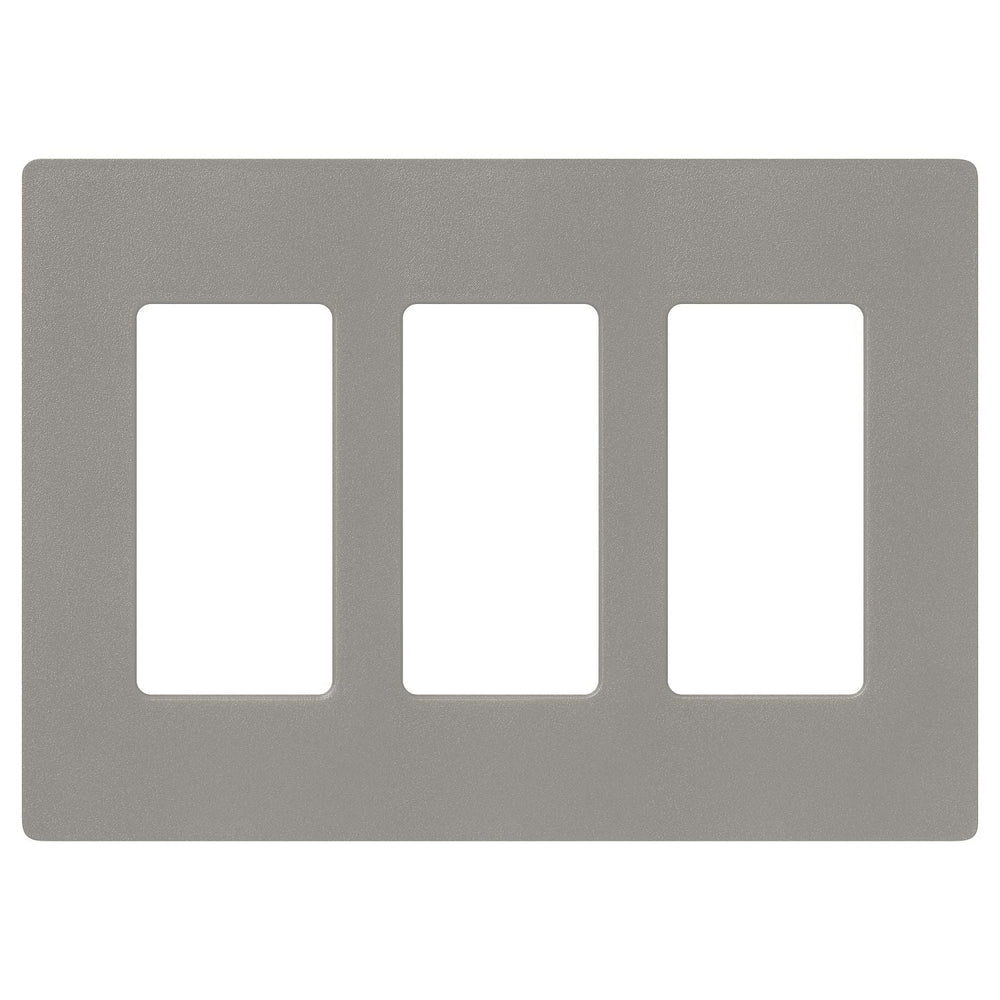 Lutron Claro 3 Gang Wall Plate for Decorator-Style Dimmers, Switches, and Outlets, Satin Finish, SC-3-CS, Cobblestone